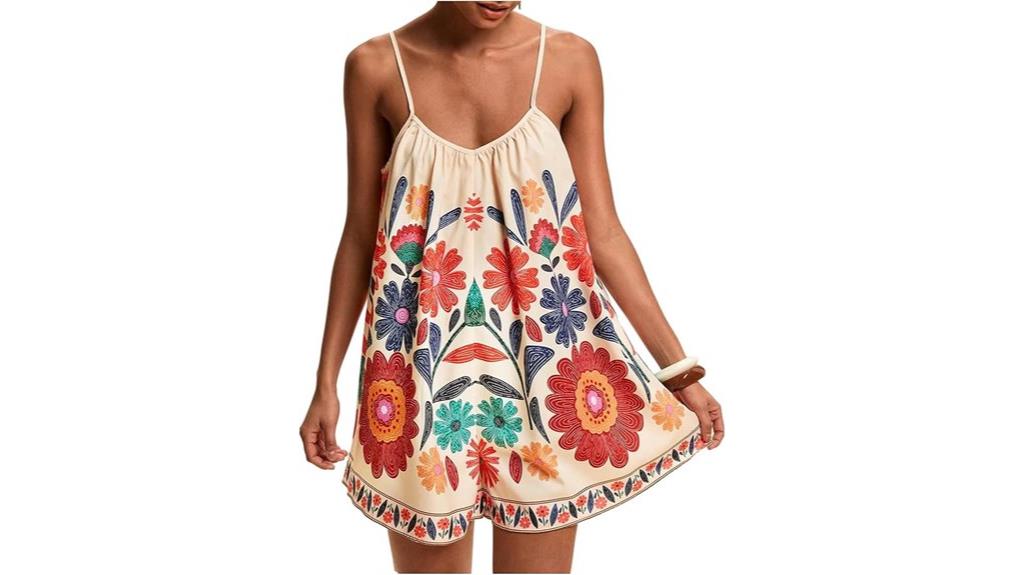 boho floral summer rompers