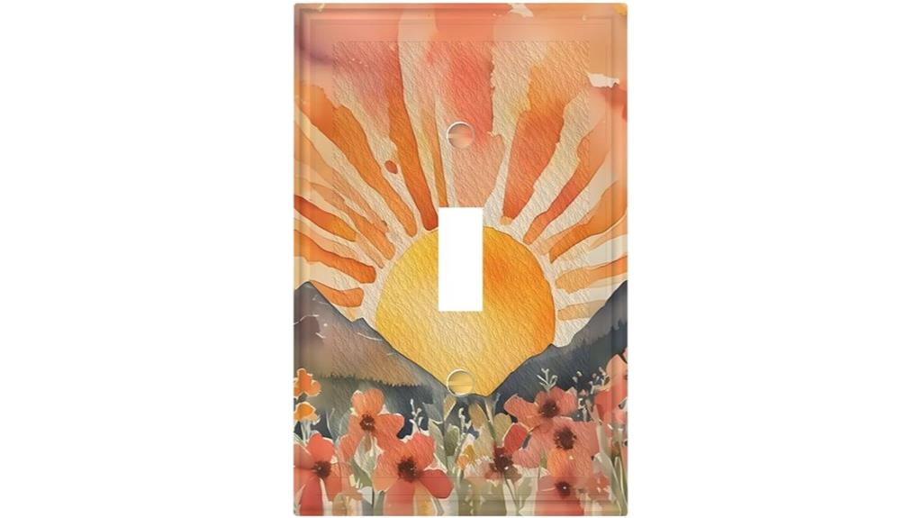 boho floral switch cover