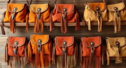 boho fringe suede purses