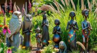 boho garden statue collection