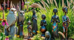 boho garden statue collection