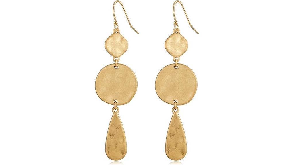 boho gold earrings