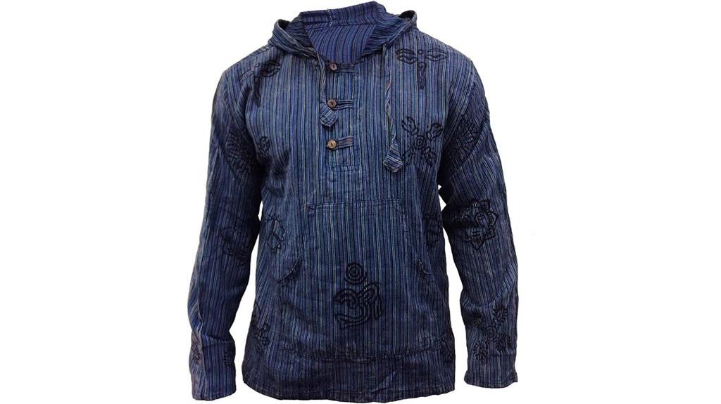 boho handmade stonewashed shirt