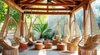 boho hanging lounge chairs