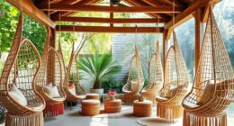 boho hanging lounge chairs