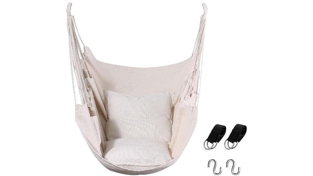 boho hanging rope swing