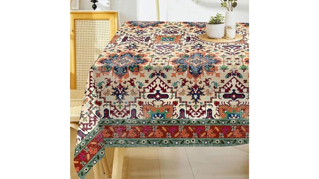 boho hexagon tablecloth