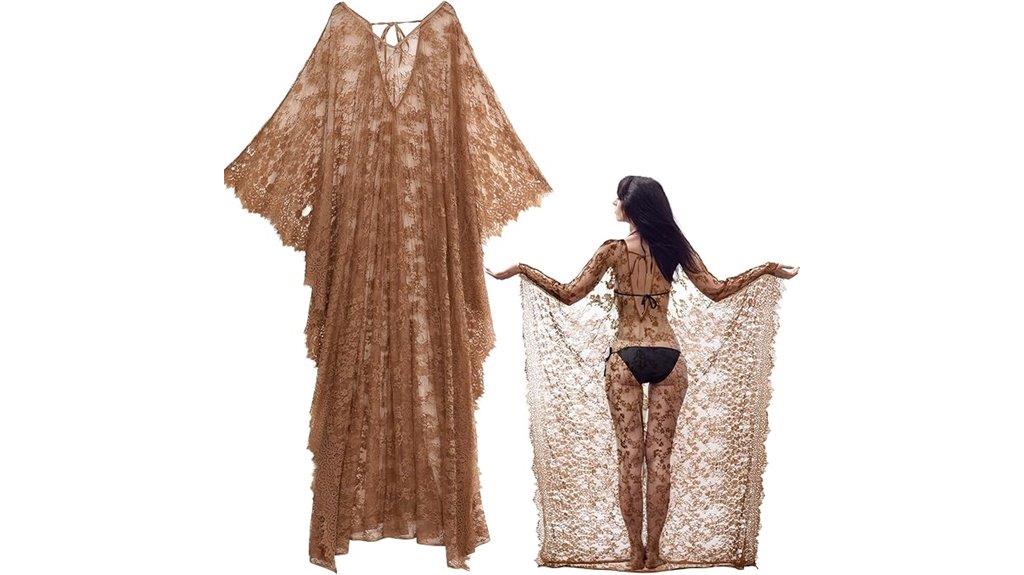 boho lace beach cover up