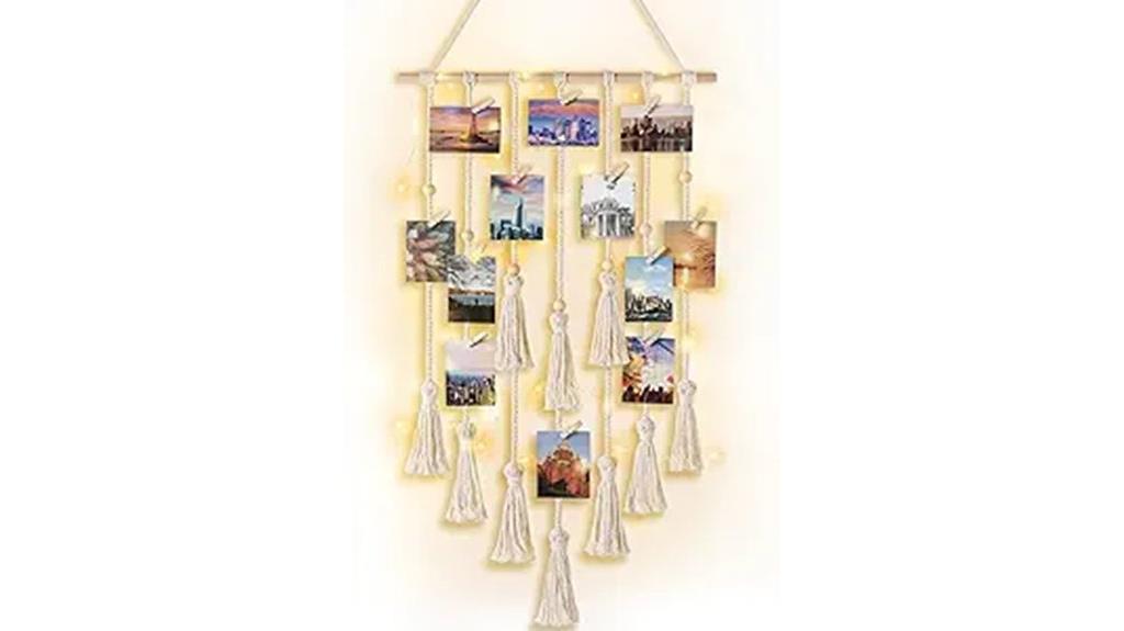 boho light photo display