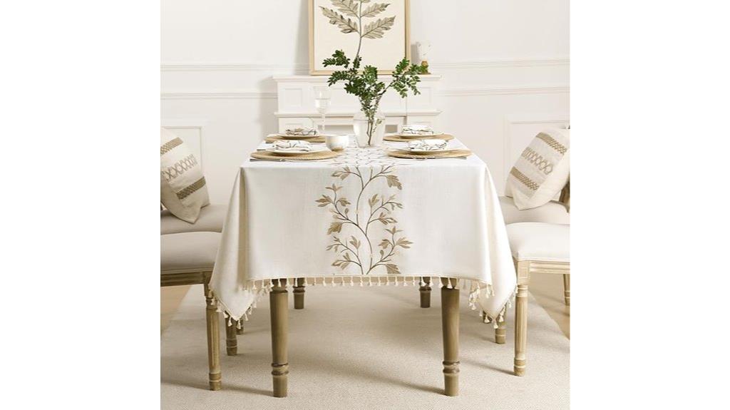 boho linen cotton tablecloth
