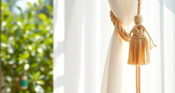 boho macrame curtain tiebacks