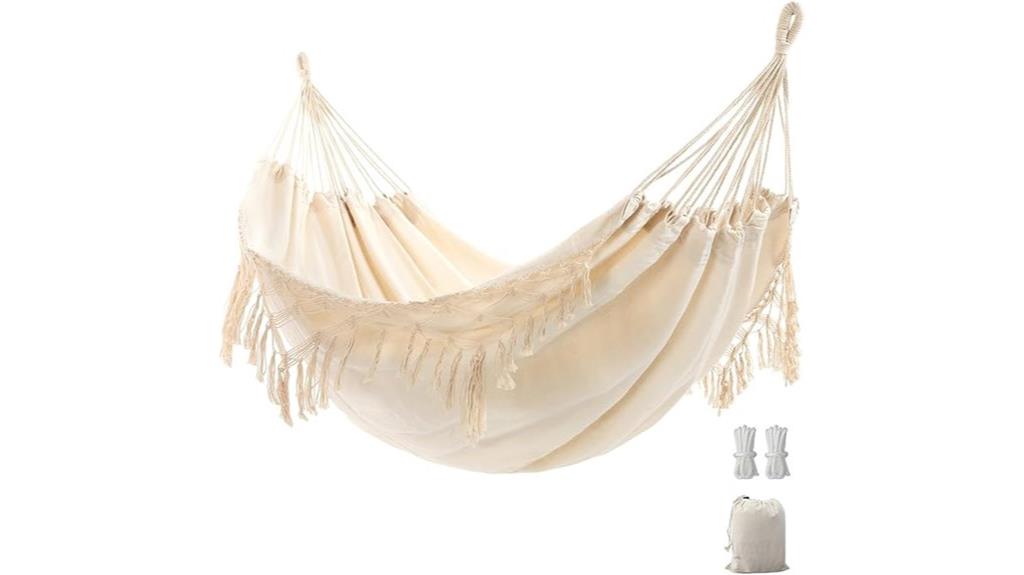 boho macrame hammock tassels