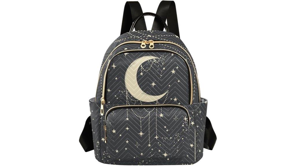 boho moon quilted bag