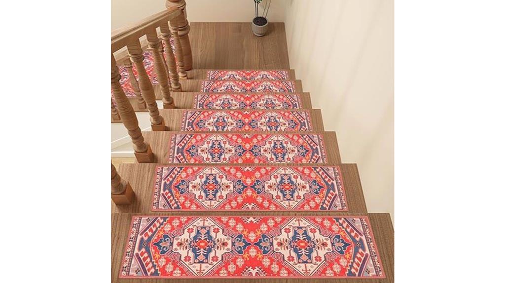 boho non slip stair treads