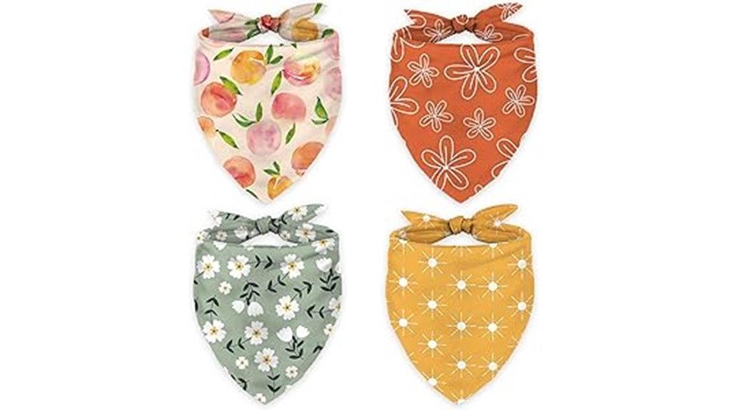 boho pet bandana set