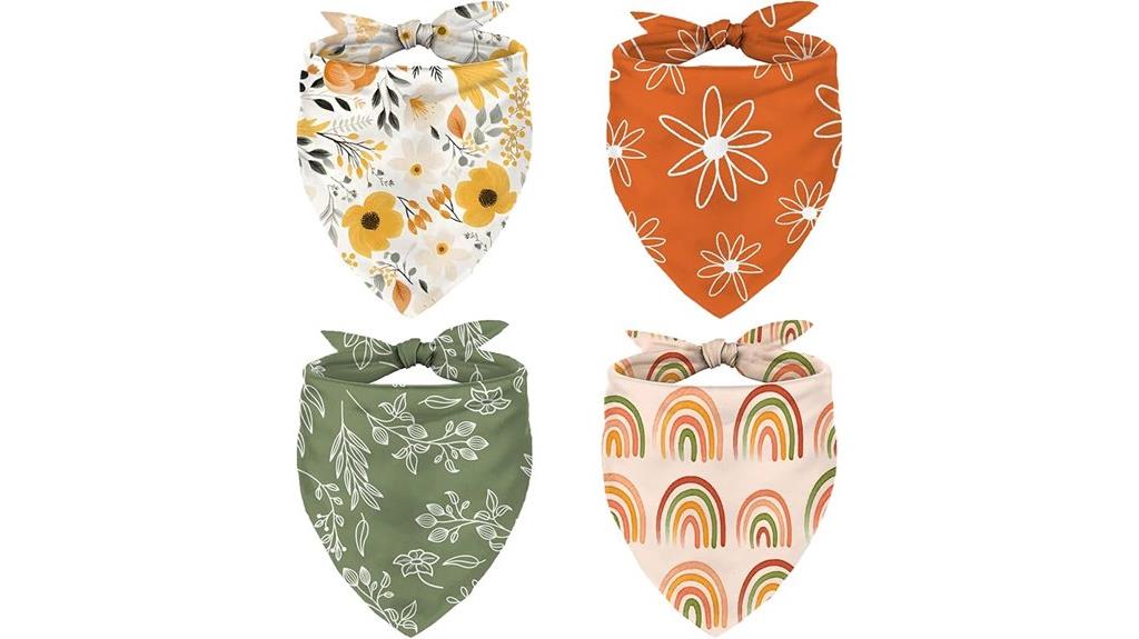 boho pet bandanas pack