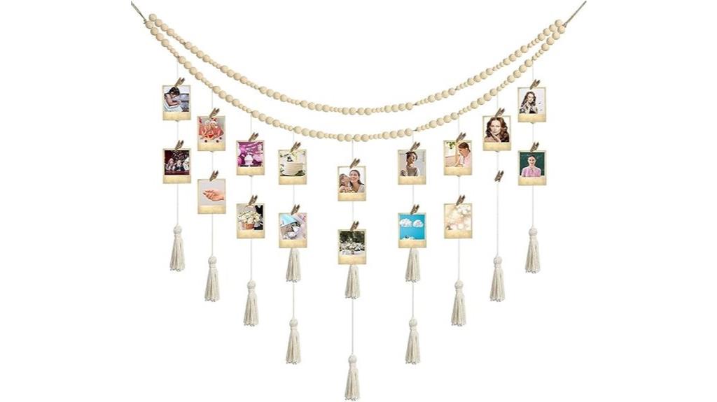 boho photo wall clips