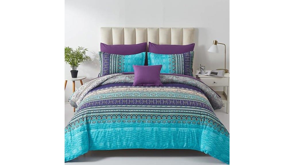 boho queen comforter set