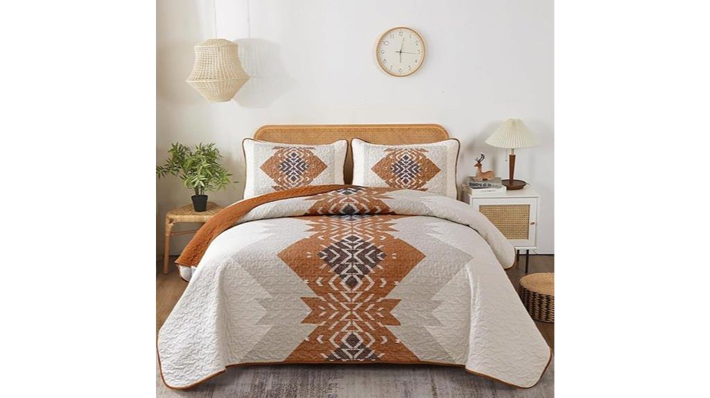boho queen quilt set