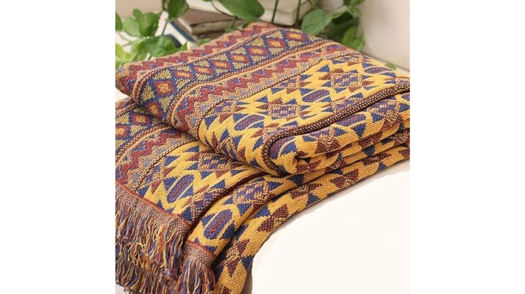 boho southwestern cotton throw