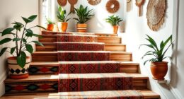 boho stair runner ideas