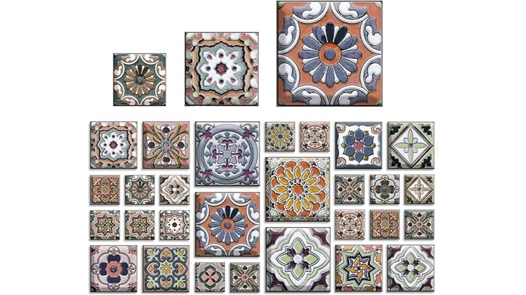 boho style floor tile