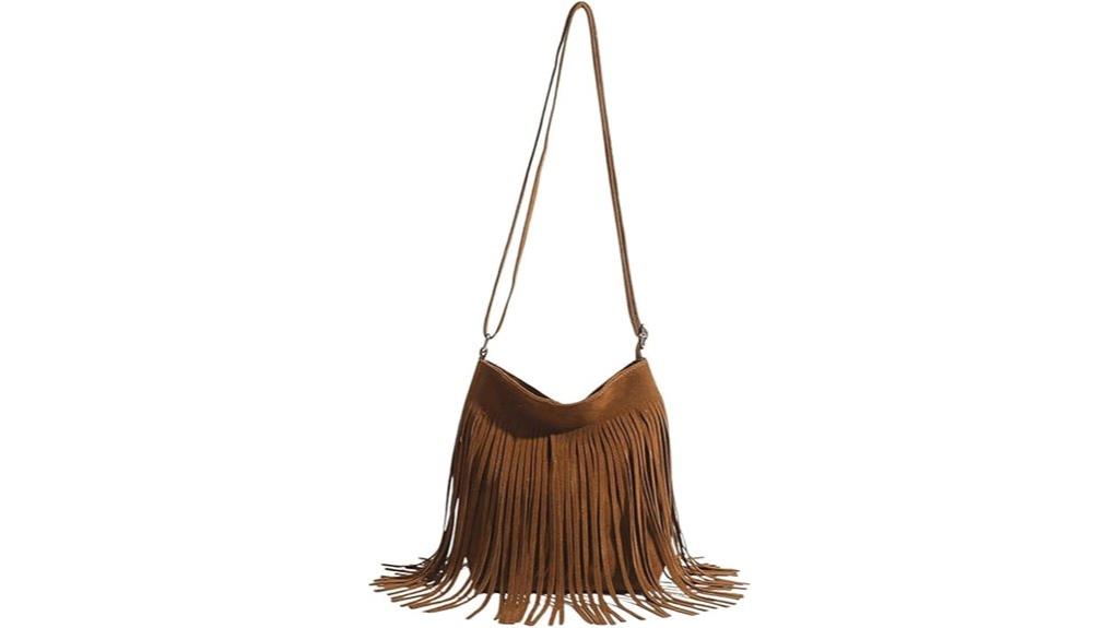 boho suede crossbody bag