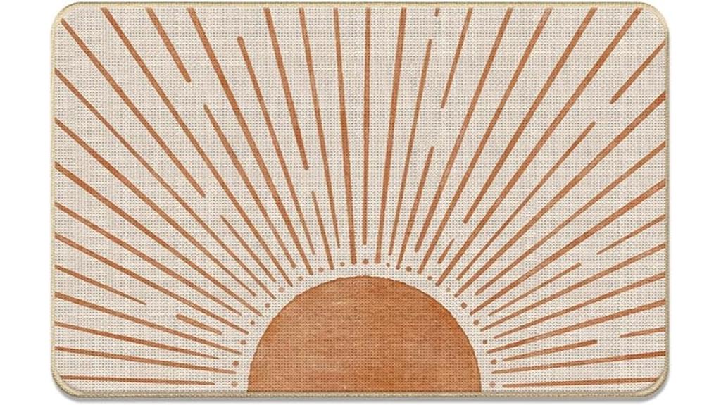 boho sun doormat size