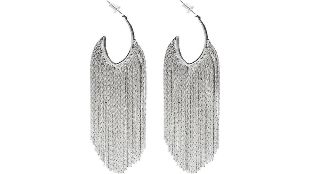 boho tassel drop earrings