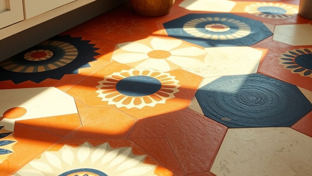 boho tile peel designs