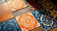 boho tile stencil ideas