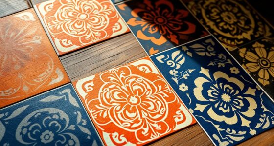 boho tile stencil ideas