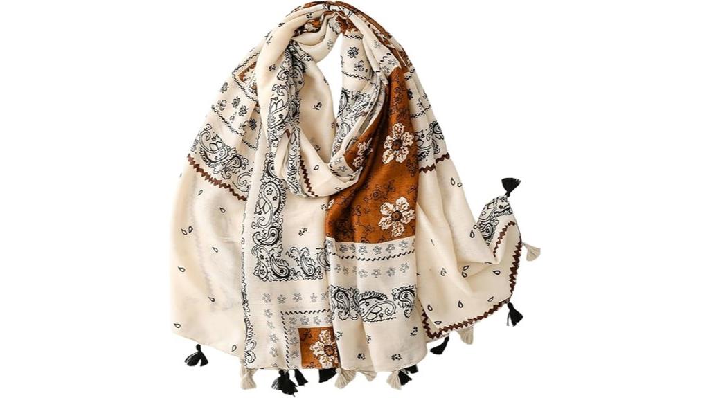 boho travel women s scarf