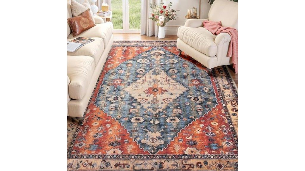 boho tribal area rug