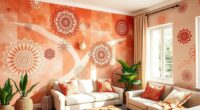 boho wall stencil ideas