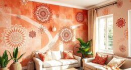 boho wall stencil ideas