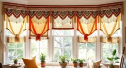 boho window valance ideas