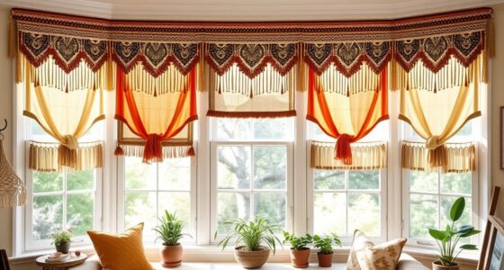 boho window valance ideas