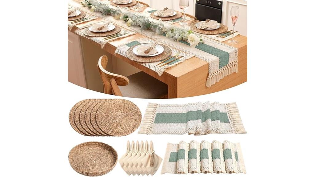 boho woven placemats