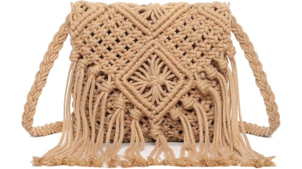 boho woven summer purse
