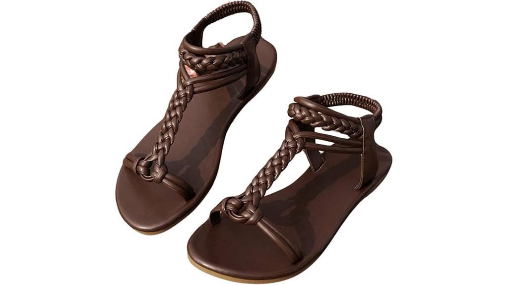 braided flat sandal