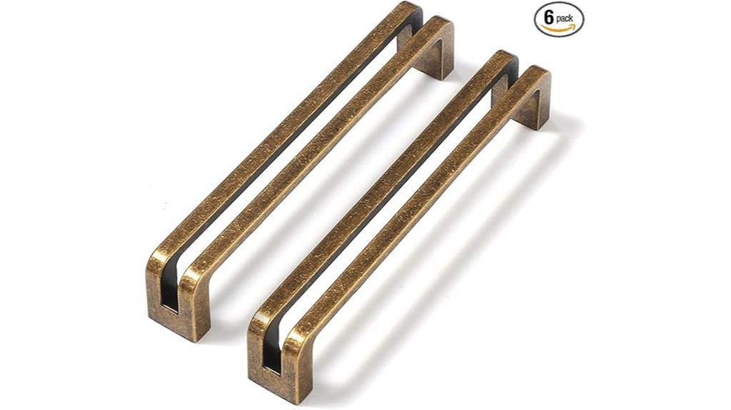brass zinc cabinet handles