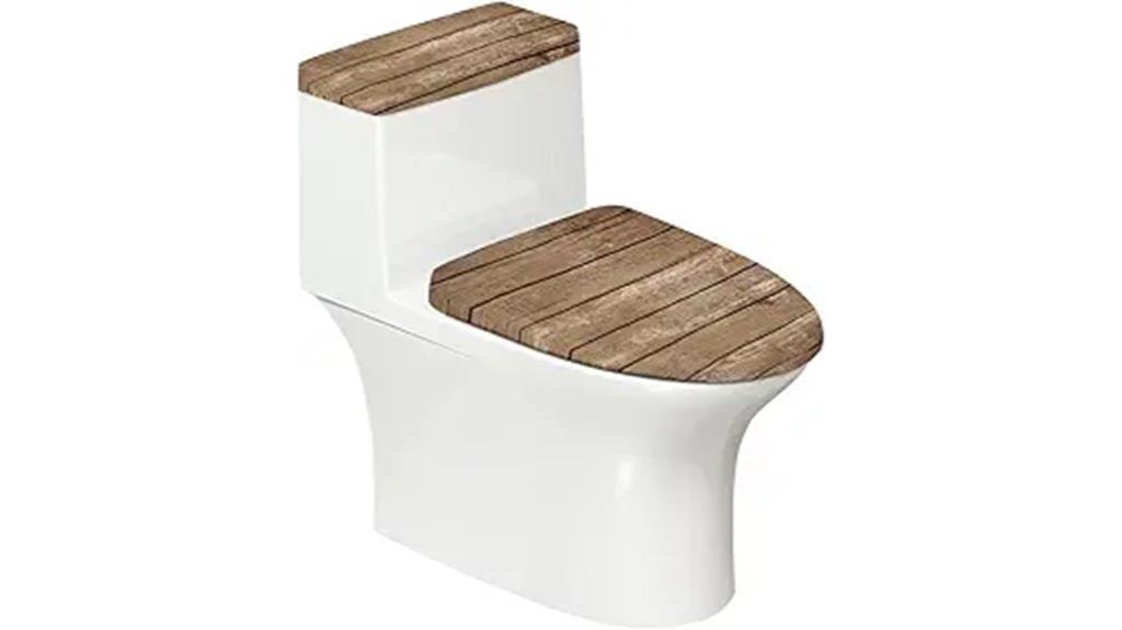 brown wood elastic lid