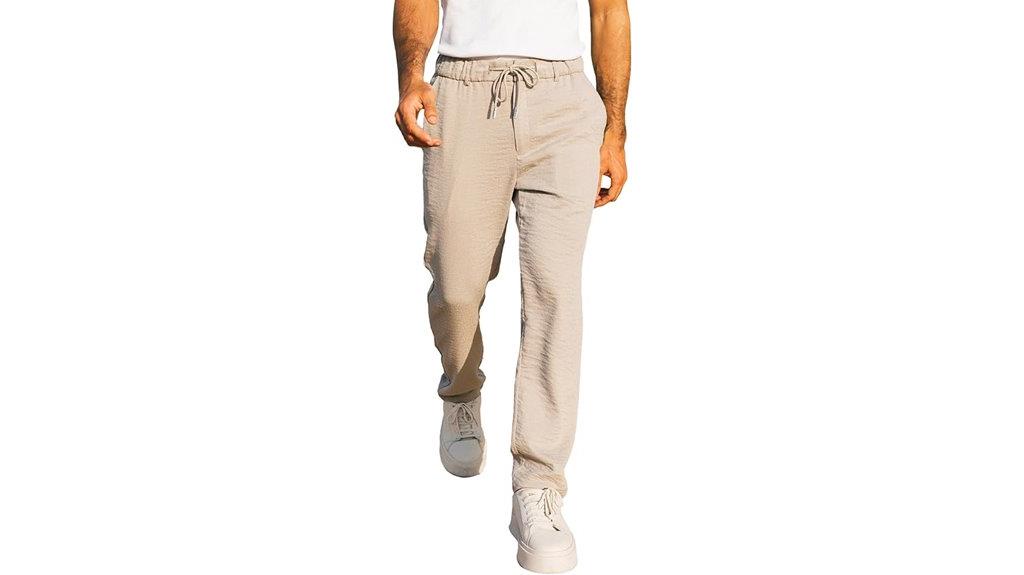 casual drawstring pocket pants