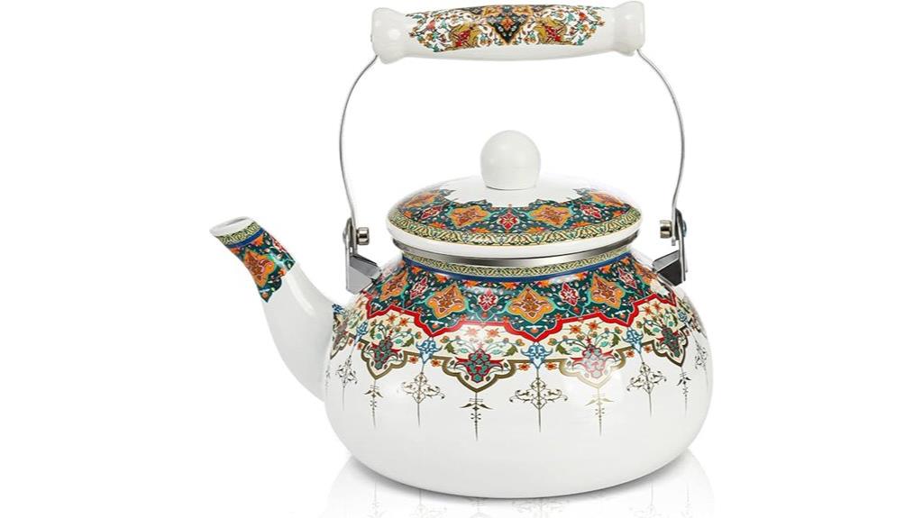 ceramic enamel tea kettle