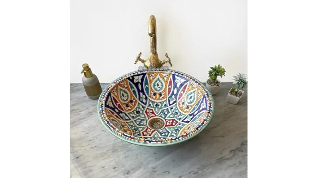 ceramic round bathroom sink