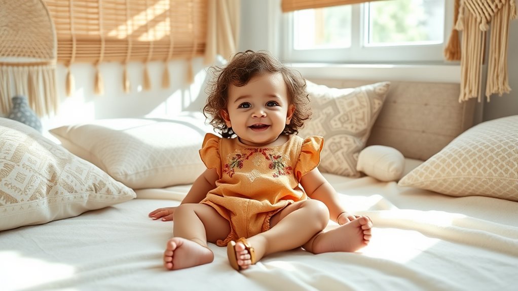 chic boho baby rompers