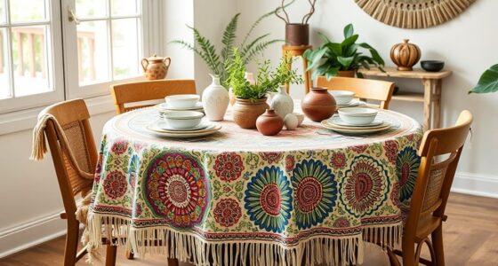 chic boho round tablecloths