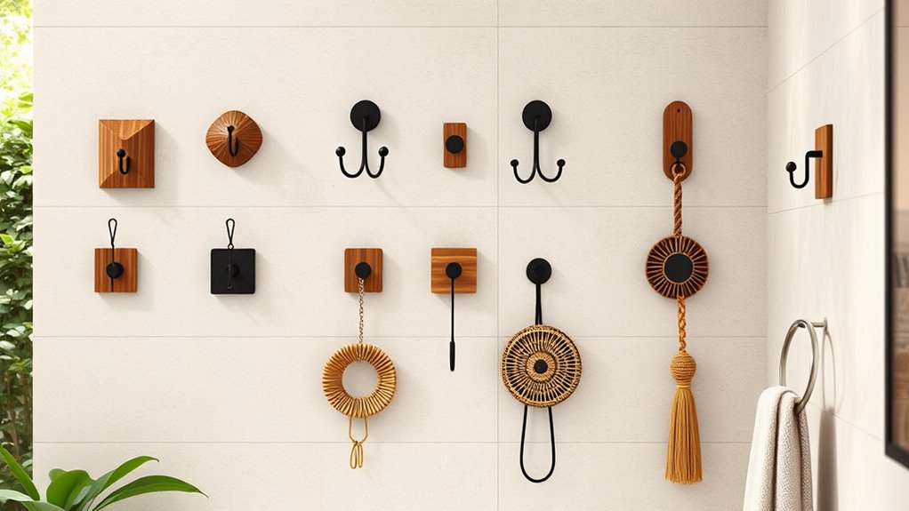 chic boho towel hooks