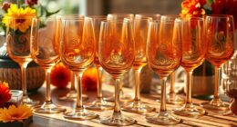 chic boho wine glasses